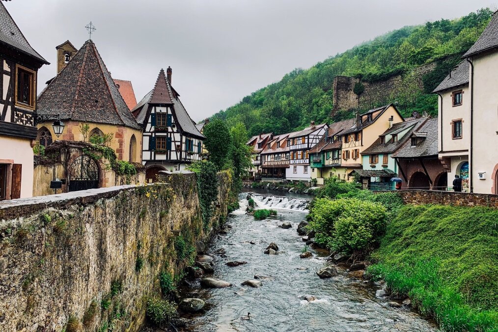 A river in Kaysersberg, France.