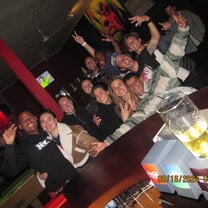 Night out with other volunteers 