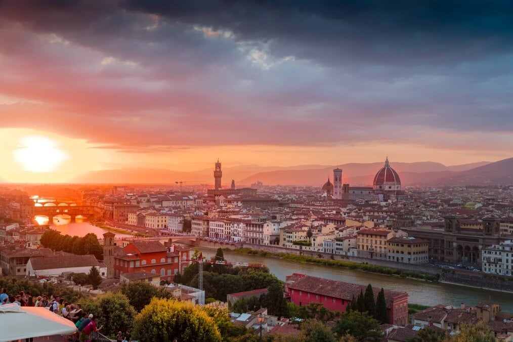 Study in Florence Skyline view of Florence, Italy