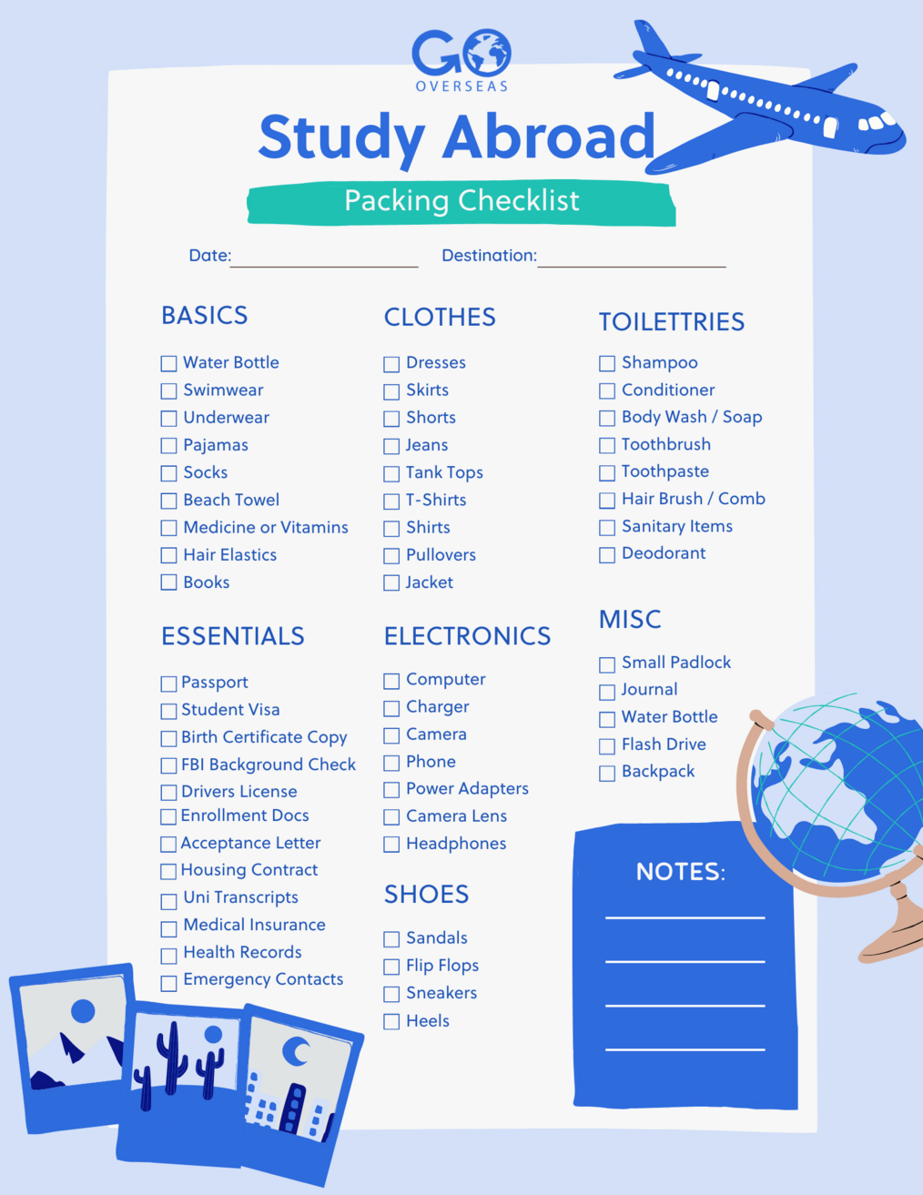The Ultimate Study Abroad Packing List